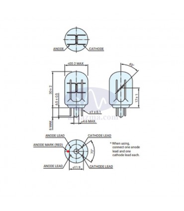 سنسور شعله R12257 HAMAMATSU JAPAN ((Flame Sensor)) UV TRON